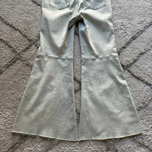 Free People We The Free jeans High Rise Youthquake super Flare Light Wash 27 - Picture 10 of 13